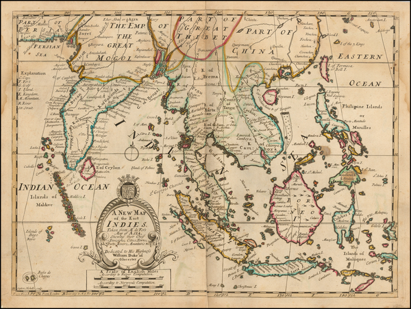 56-China, India, Southeast Asia and Philippines Map By Edward Wells