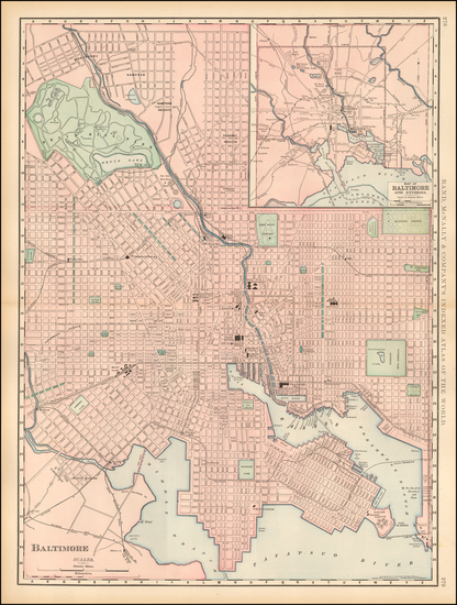 3-Maryland Map By Rand McNally & Company