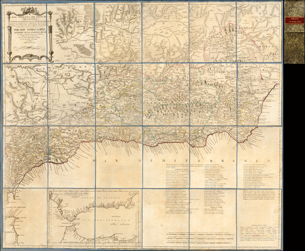 92-Spain Map By Tomás López