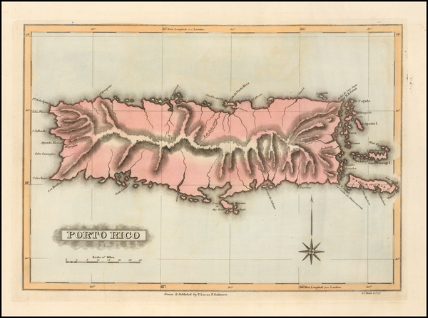 23-Caribbean Map By Fielding Lucas Jr.