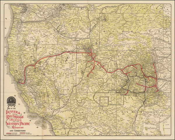 29-Plains, Southwest, Rocky Mountains and California Map By S. K. Hooper