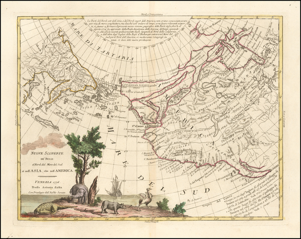 58-Rocky Mountains, Pacific Northwest, Alaska, Pacific, Russia in Asia and Canada Map By Antonio Z