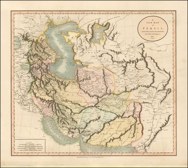 80-Central Asia & Caucasus and Middle East Map By John Cary
