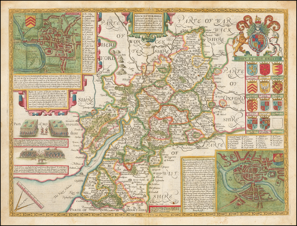 52-British Counties Map By John Speed