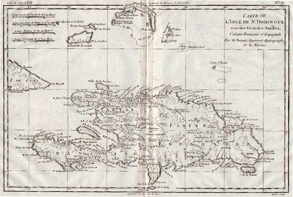 87-Caribbean Map By Rigobert Bonne