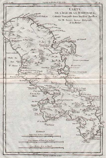 68-Caribbean Map By Rigobert Bonne