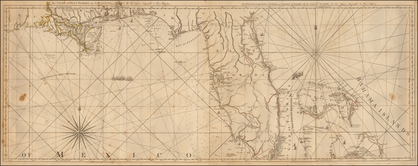 70-Florida, South and Caribbean Map By Thomas Jefferys