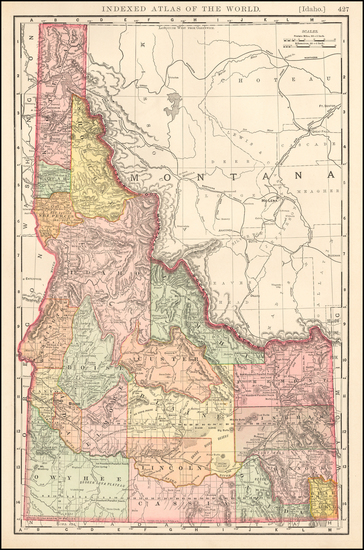 20-Rocky Mountains Map By Rand McNally & Company