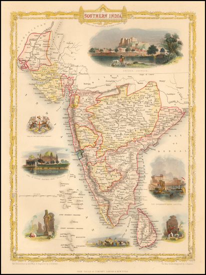 18-India and Other Islands Map By John Tallis