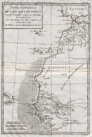 19-Africa, North Africa and West Africa Map By Rigobert Bonne