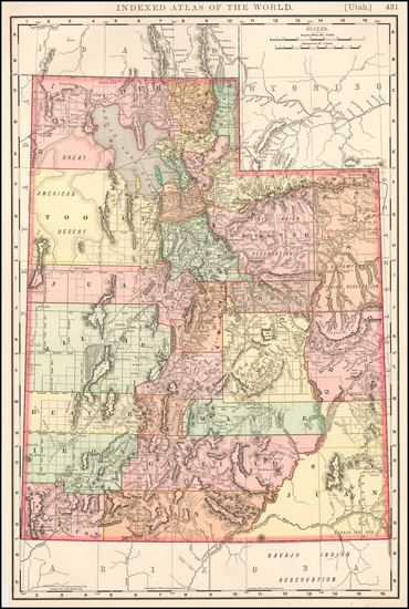 17-Southwest and Rocky Mountains Map By Rand McNally & Company