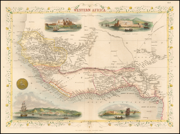 34-West Africa Map By John Tallis