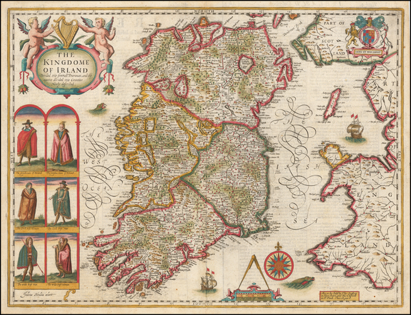 97-Ireland Map By John Speed