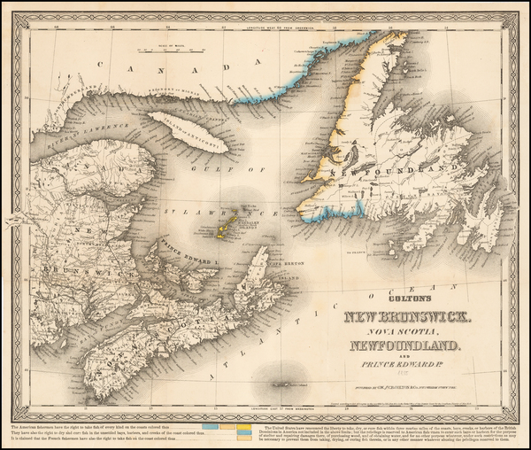 28-Canada Map By G.W.  & C.B. Colton