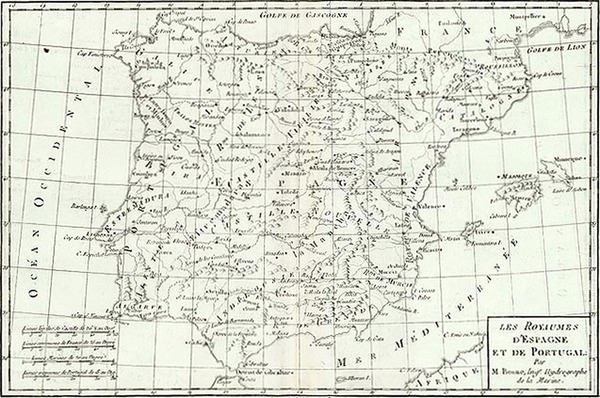 81-Europe and Spain Map By Rigobert Bonne