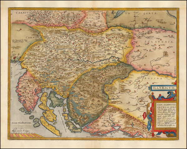 29-Balkans Map By Abraham Ortelius