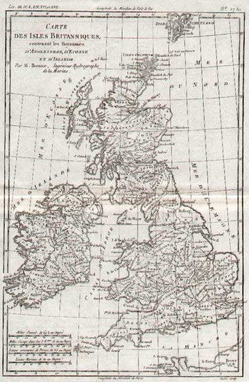 30-Europe and British Isles Map By Rigobert Bonne