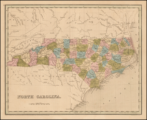 10-Southeast Map By Thomas Gamaliel Bradford