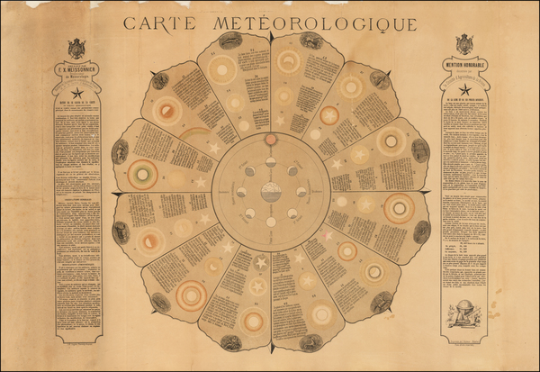 44-Celestial Maps and Curiosities Map By F. X.  Messionnier