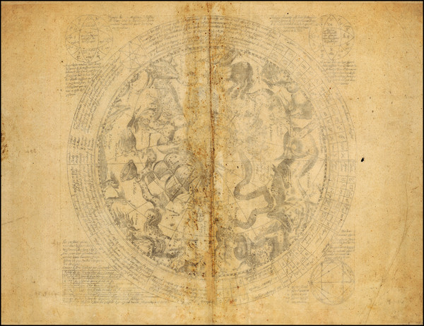 91-Celestial Maps Map By Antoine De Fer