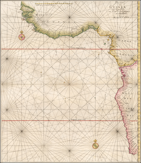 84-South Africa and West Africa Map By Arnold Colom