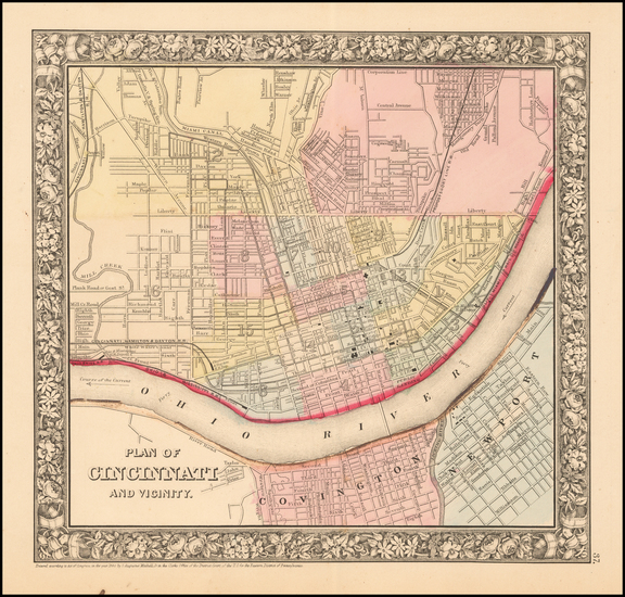 40-Midwest Map By Samuel Augustus Mitchell Jr.