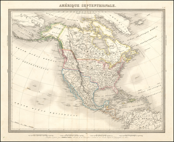 72-Southwest and North America Map By Ambroise Tardieu