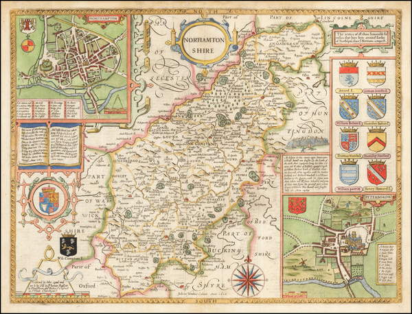 57-British Counties Map By John Speed