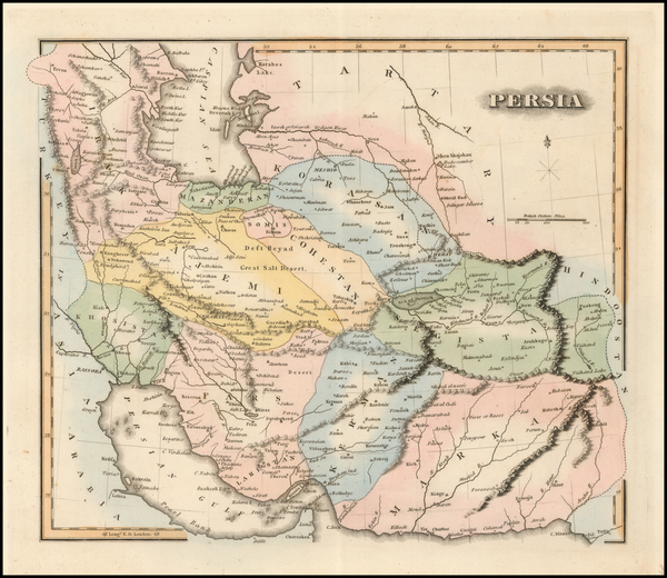 76-Middle East Map By Fielding Lucas Jr.