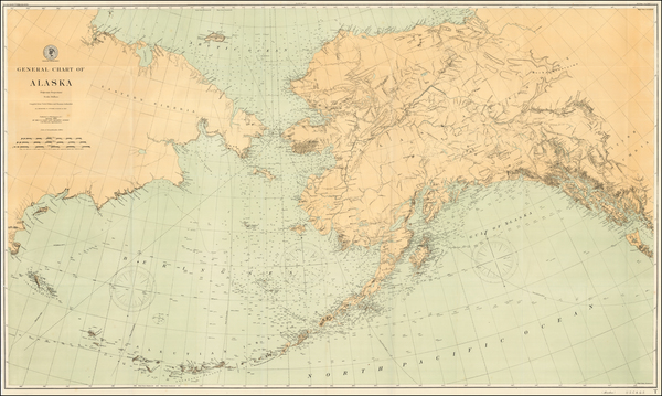 28-Alaska Map By U.S. Coast & Geodetic Survey