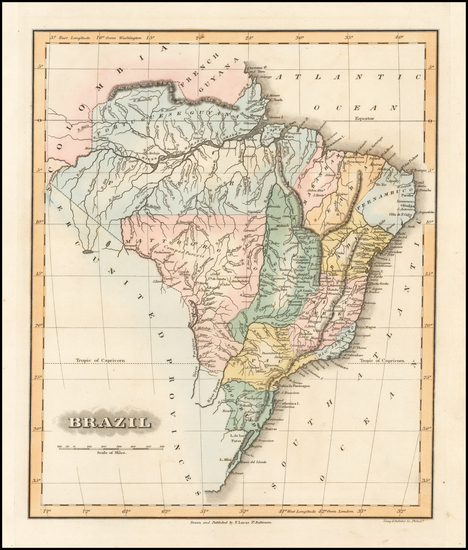 59-Brazil Map By Fielding Lucas Jr.