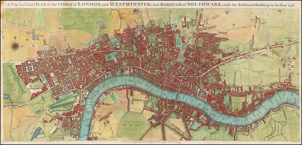 91-British Isles and London Map By Richard William Seale