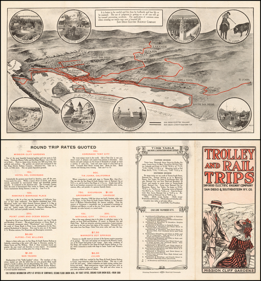 4-San Diego Map By San Diego Electric Railway Co