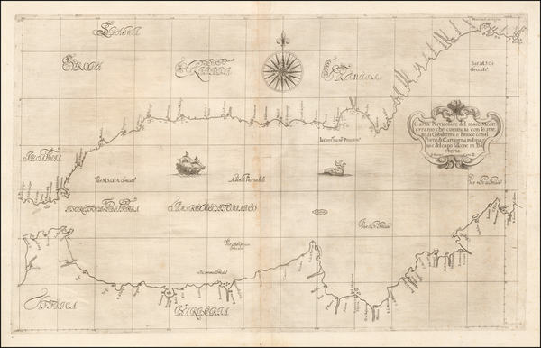 62-Spain, Mediterranean and North Africa Map By Robert Dudley