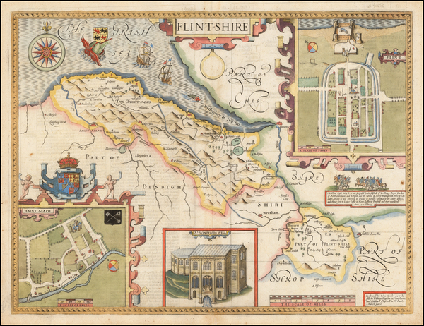 39-British Counties Map By John Speed