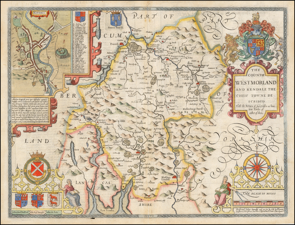 60-British Counties Map By John Speed