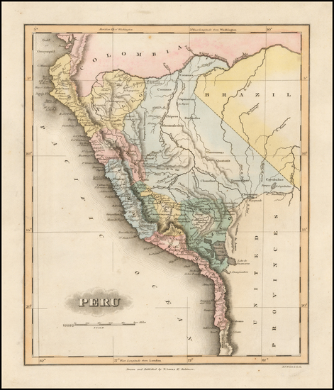 10-Peru & Ecuador Map By Fielding Lucas Jr.