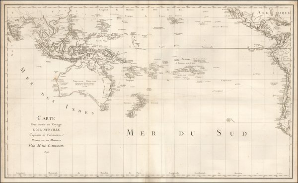 38-Australia & Oceania, Pacific, Australia, Oceania and Other Pacific Islands Map By Jean Benj