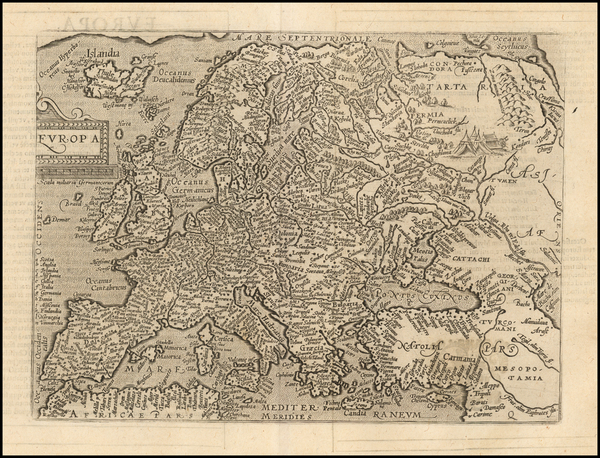 27-Europe Map By Matthias Quad / Johann Bussemachaer