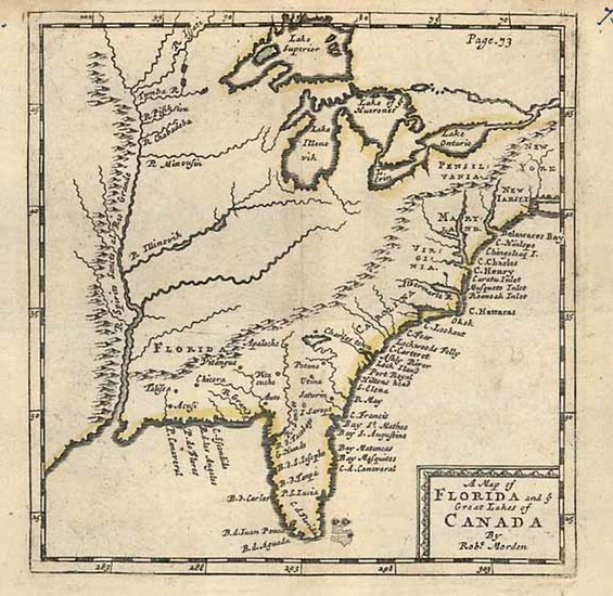 30-United States, Mid-Atlantic, Southeast and Midwest Map By Robert Morden