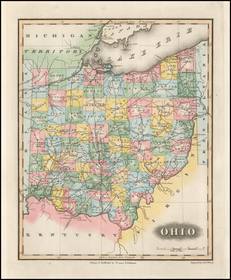 73-Ohio Map By Fielding Lucas Jr.