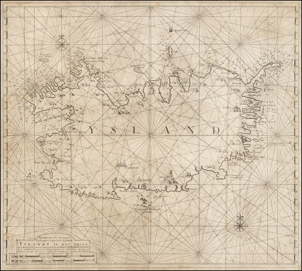 13-Iceland Map By Johannes II Van Keulen