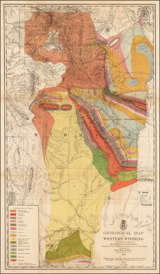 15-Wyoming Map By U.S. Army Corps of Topographical Engineer