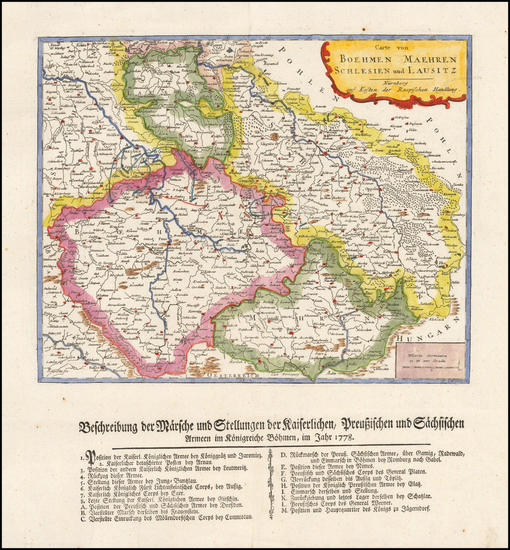 27-Czech Republic & Slovakia Map By Gabriel Nikolaus Raspe