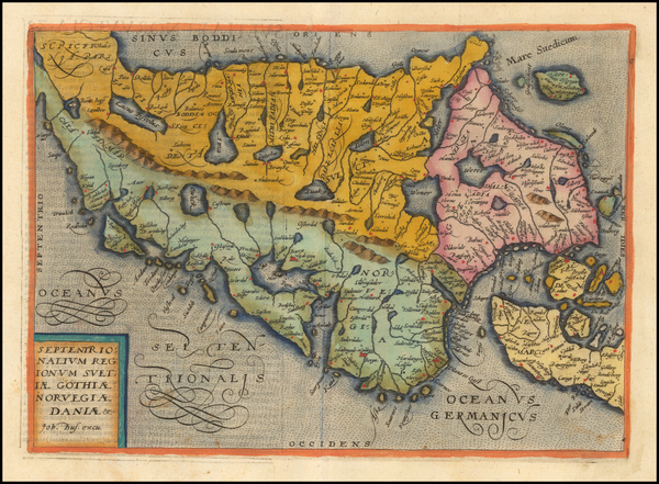 100-Scandinavia, Sweden, Norway and Denmark Map By Janus Bussemacher