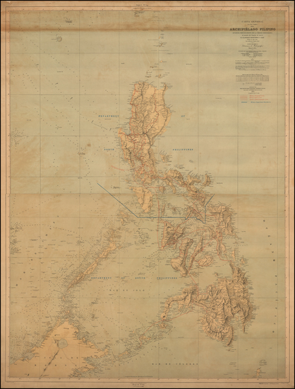 83-Philippines Map By U.S. War Department / Direccion Hidrografica de Madrid