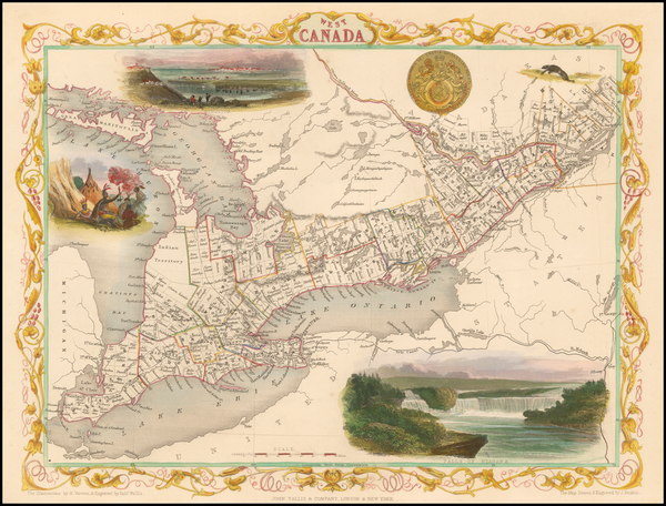 99-Midwest and Canada Map By John Tallis