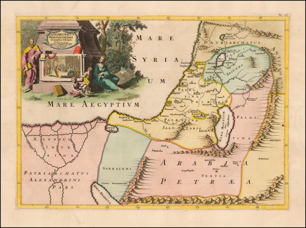 71-Middle East and Holy Land Map By Francois Halma