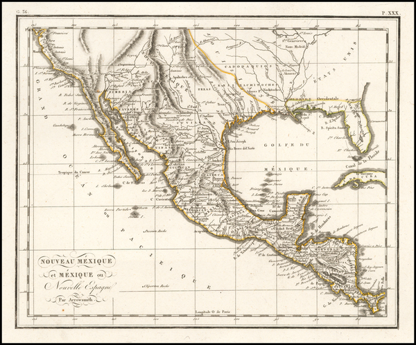 90-Texas, Plains, Southwest, Rocky Mountains, Mexico and California Map By Anonymous