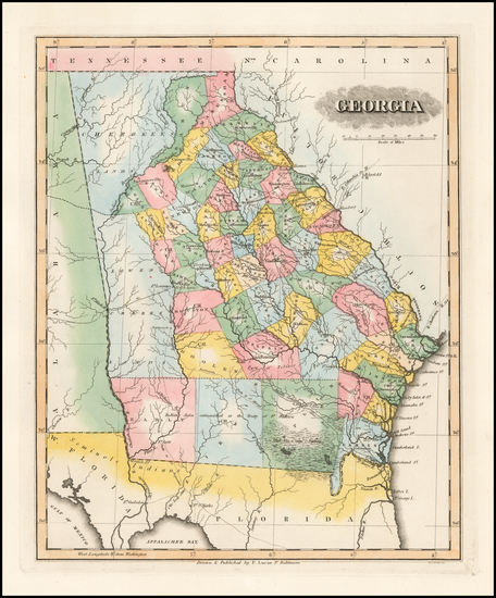 51-Southeast and Georgia Map By Fielding Lucas Jr.